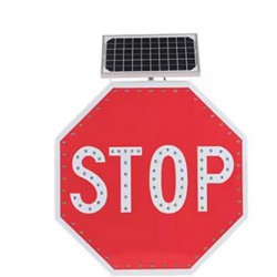 SEÑAL STOP LED SOLAR