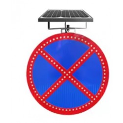 SEÑAL DE PARADA Y ESTACIONAMIENTO PROHIBIDO LED SOLAR