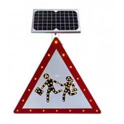 SEÑAL DE ADVERTENCIA PARA NIÑOS LED SOLAR