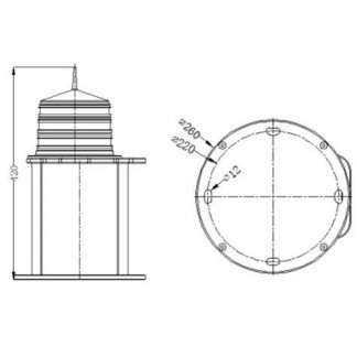 Baliza marina solar AO-ML26