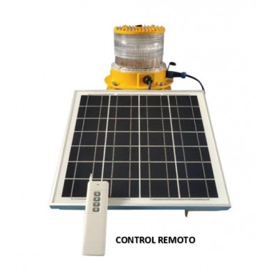 BALIZA SOLAR DE MEDIA INTENSIDAD TIPO C CON CONTROL REMOTO TK18