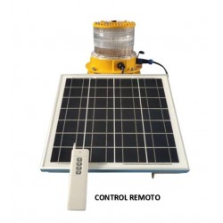 BALIZA SOLAR DE MEDIA INTENSIDAD TIPO C CON CONTROL REMOTO TK18